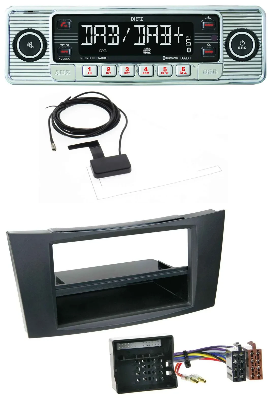 Dietz Bluetooth USB MP3 DAB Autoradio für Mercedes E-Klasse W211