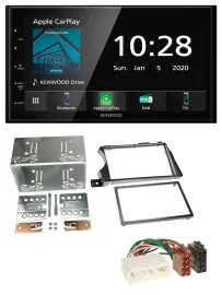 Kenwood Bluetooth MP3 DAB USB 2DIN Autoradio für SSangYong Actyon Kyron 2006-201