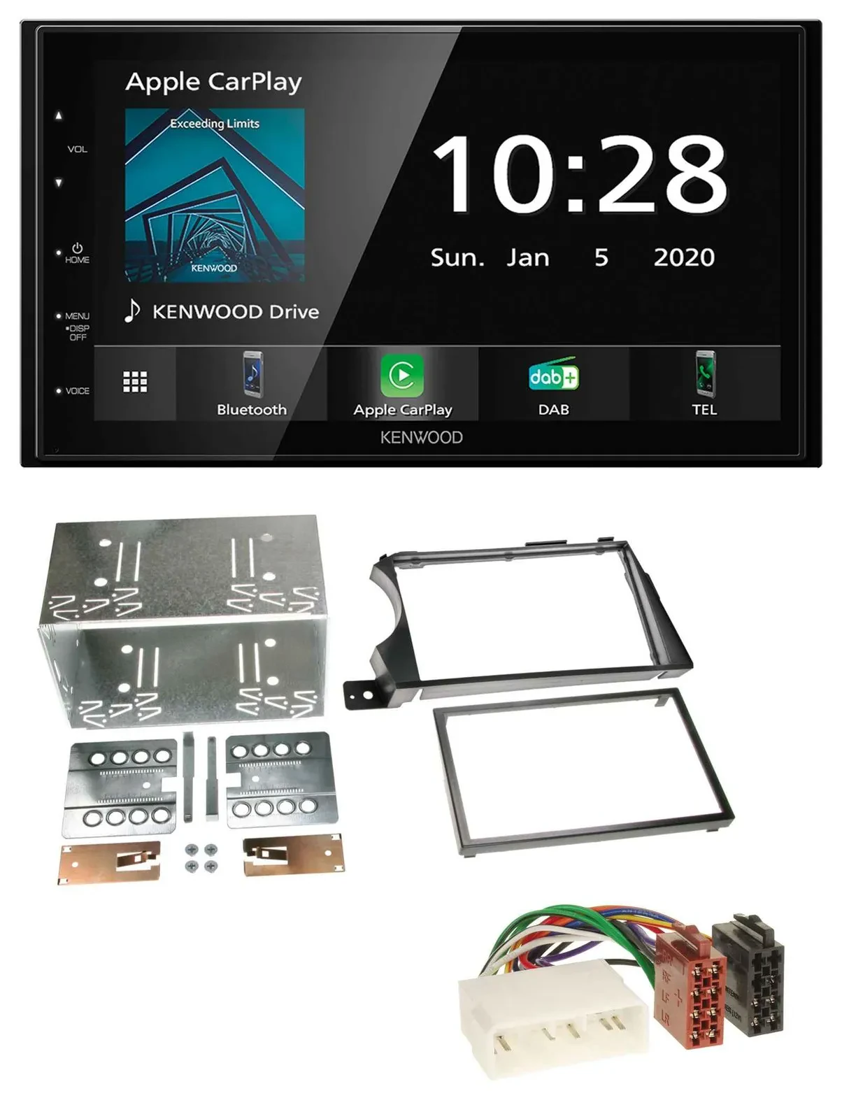 Kenwood Bluetooth MP3 DAB USB 2DIN Autoradio für SSangYong Actyon Kyron 2006-201