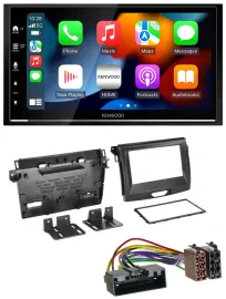 Kenwood DAB USB Bluetooth 2DIN MP3 Autoradio für Ford Ranger 2AB ab 04/2015