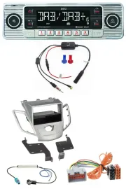 Автомагнитола Dietz DAB USB MP3 Bluetooth для Ford Fiesta 2008–2010 JA8, без дисплея, серебристая