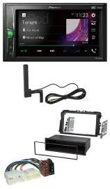 Pioneer MP3 DAB AUX 2DIN Bluetooth Autoradio für Opel Vivaro (2011-2015)