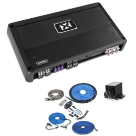 NVX XQA10004 1000W RMS XQ-Series SQ Class D 4-Channel Amplifier with Amp Kit
