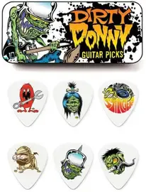 Dunlop Dirty Donny BL111T073 Pick Tin  сувенирный набор медиаторов в пенале, толщина 0.73 мм, 6 шт.