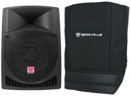 Rockville RPG12 12" Powered Active 800 Watt 2-Way DJ PA Speaker+Slip Cover