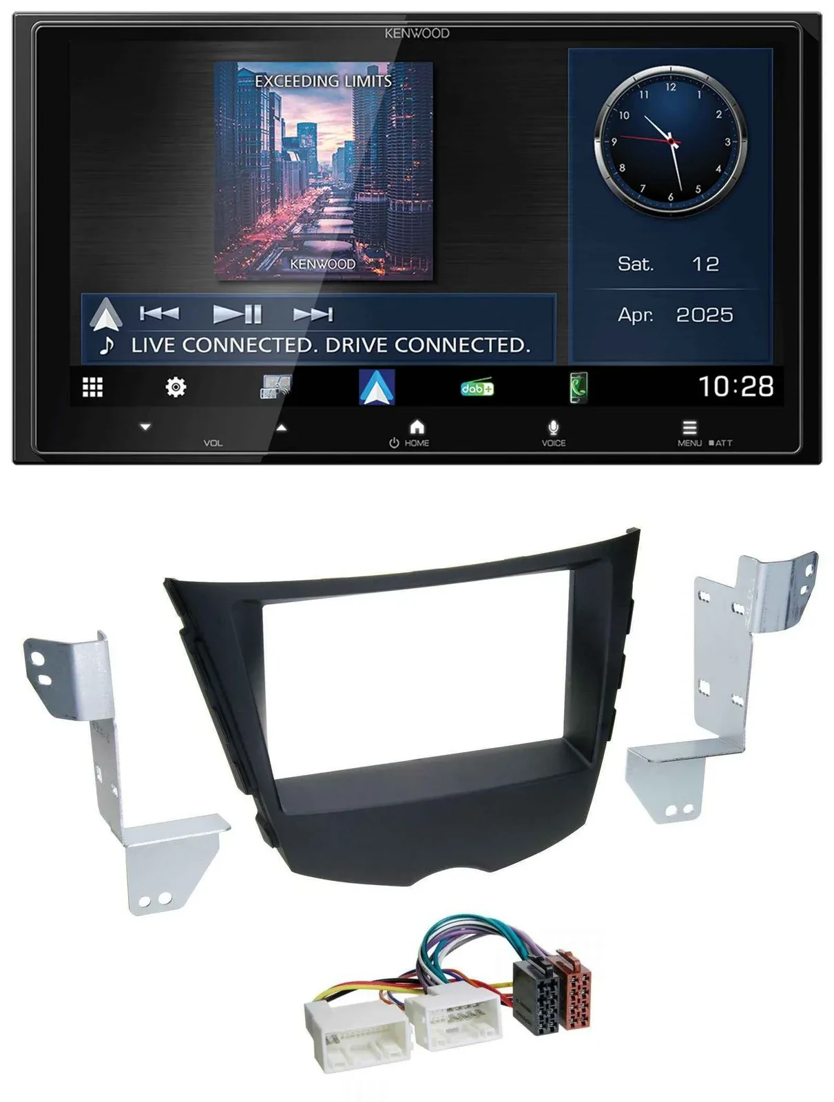 Kenwood Bluetooth 2DIN USB DAB MP3 Autoradio für Hyundai Veloster FS ab 2011