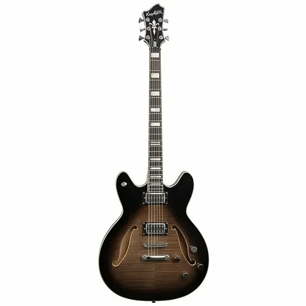 Электрогитара полуакустическая Hagstrom Tremar Viking Deluxe Cosmic Blackburst