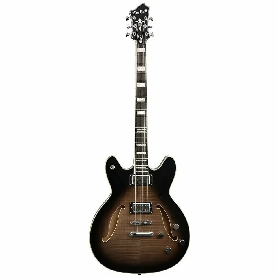 Электрогитара полуакустическая Hagstrom Tremar Viking Deluxe Cosmic Blackburst
