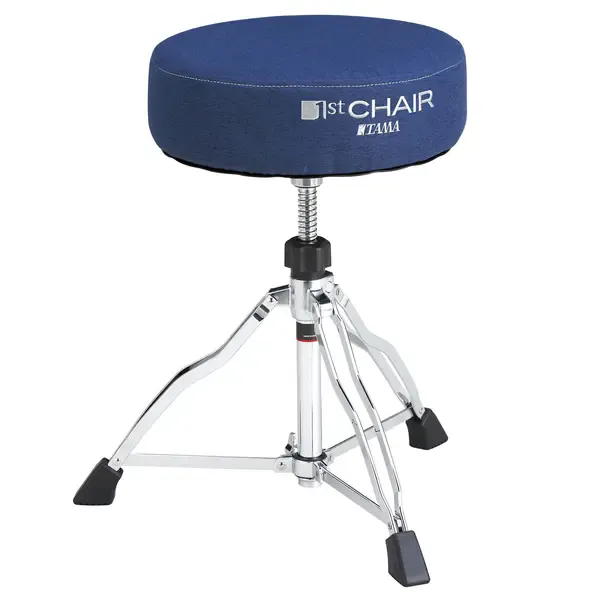 Стул для барабанщиков Drumhocker Tama 1st Chair HT430NBF Round Rider Navy Blue Cloth Top Drum Hocker