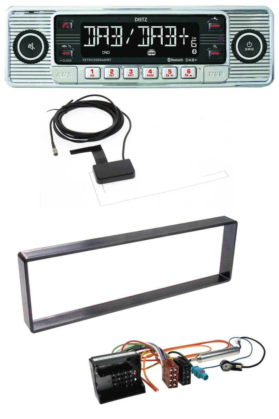 Dietz Bluetooth USB MP3 DAB Autoradio für Citroen C4