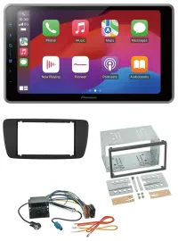 Pioneer MP3 USB DAB Bluetooth 2DIN Autoradio für Seat Ibiza ab 08 nitschwarz