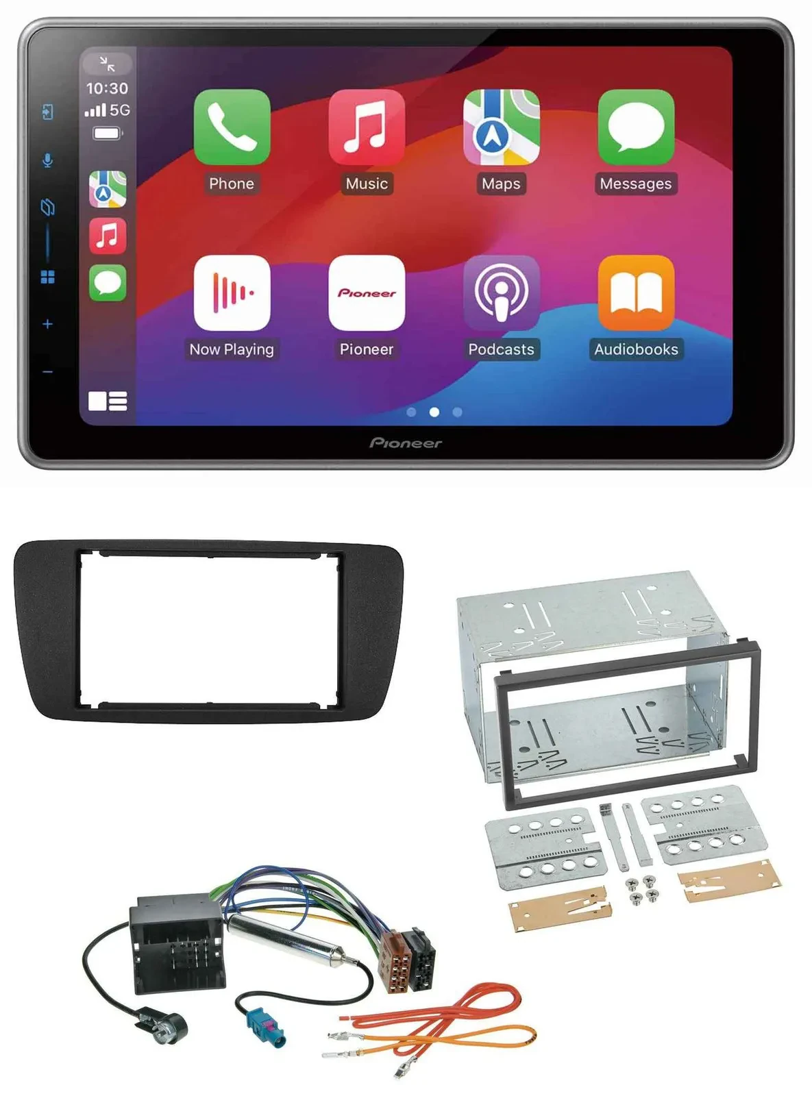 Pioneer MP3 USB DAB Bluetooth 2DIN Autoradio für Seat Ibiza ab 08 nitschwarz