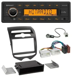 Continental 1DIN USB AUX MP3 Autoradio für Hyundai ix20 (ab 10) man. Klima