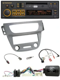 Автомагнитола для Renault Megane 3 (2012–2014) Pioneer DAB, USB, Bluetooth, поддержка кнопок на руле, серый