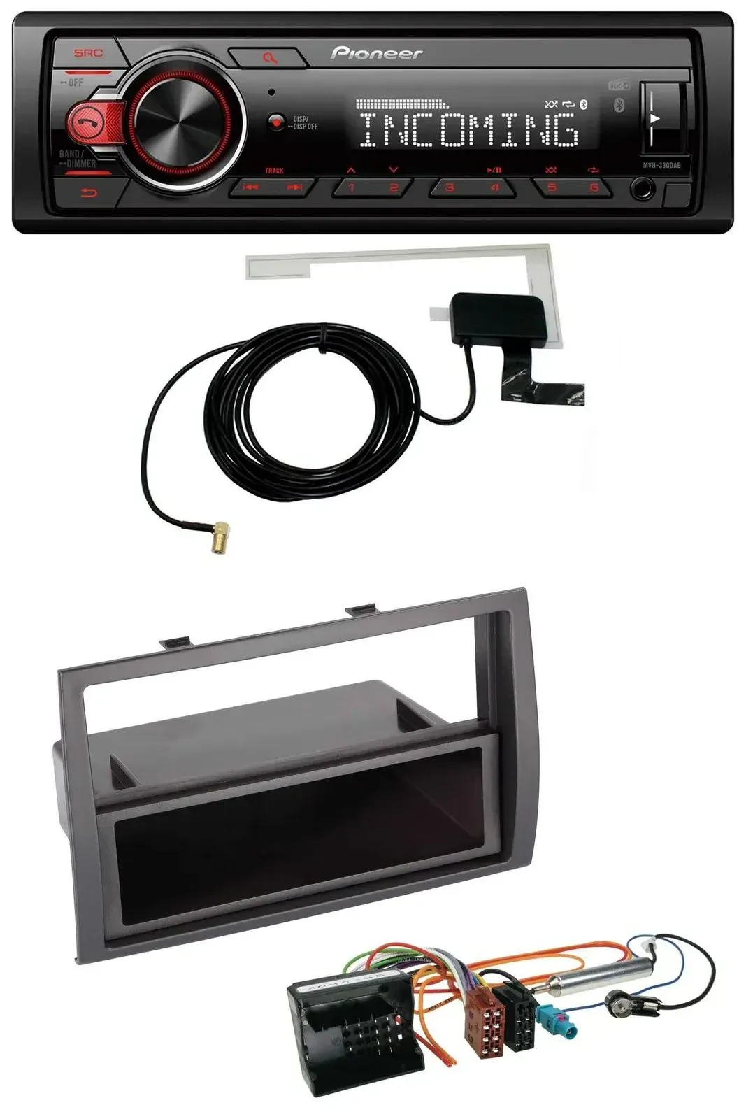 Автомагнитола Pioneer USB/MP3/DAB/Bluetooth для Citroen Jumper 2006–2011 (Quadlock)