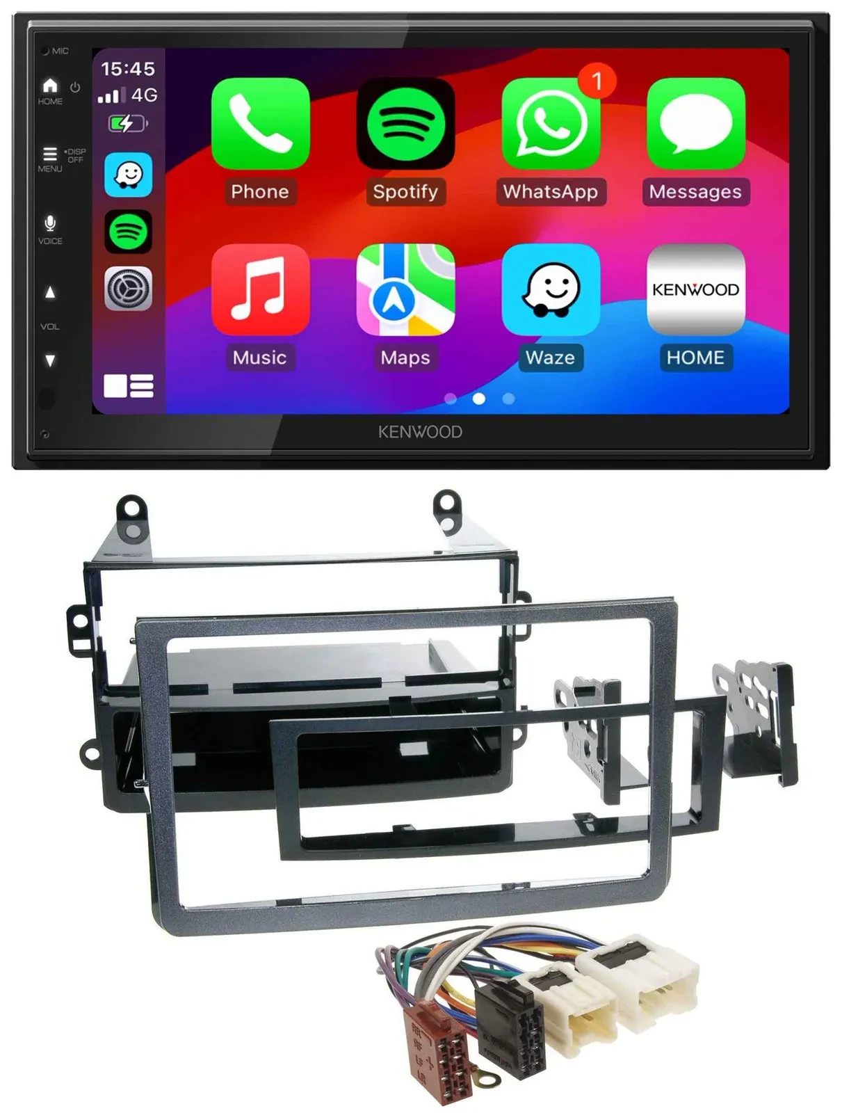 Kenwood MP3 USB DAB 2DIN Bluetooth Autoradio für Nissan 350Z Coupe Roadster 05-0