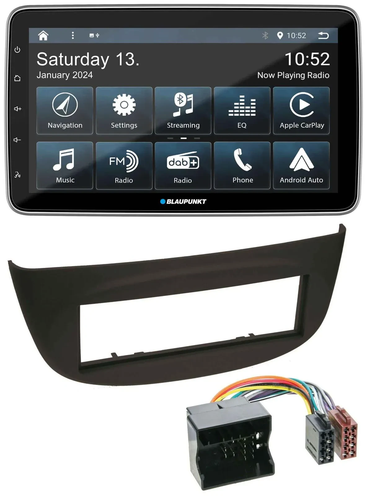 Blaupunkt USB DAB SD MP3 Bluetooth Autoradio für Renault Twingo (07-14) schwarz