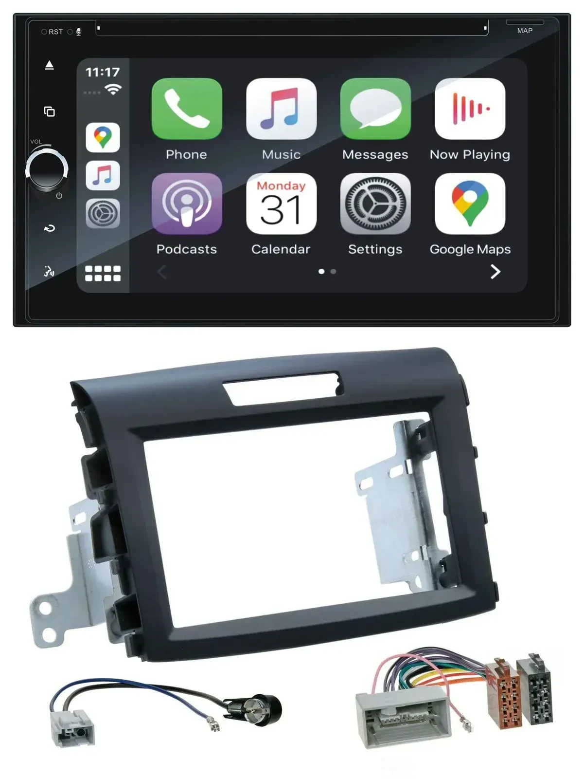 Blaupunkt 2DIN Bluetooth DAB USB DVD MP3 Autoradio für Honda CR-V FR5/FR6 ab 201
