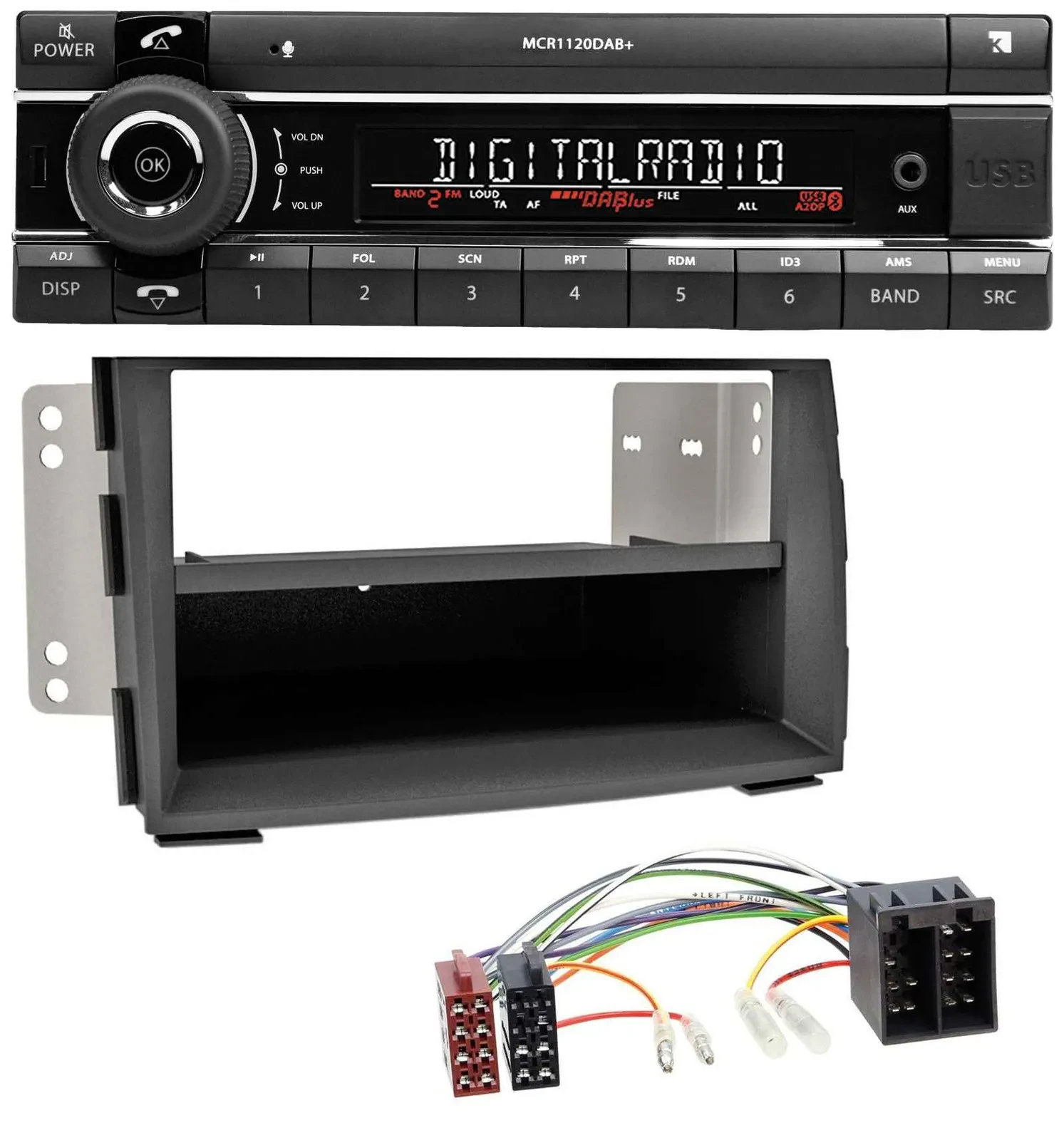 Автомагнитола для Kia Venga (YN, с 2009) Kienzle Bluetooth, MP3, USB, DAB