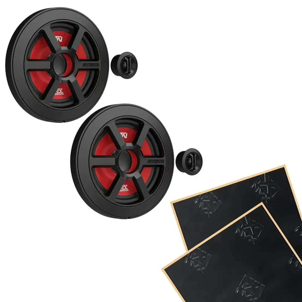 MTX TERMINATOR6S 6.5" 2-way 4-ohm Component Speaker System w/ Sound Damping