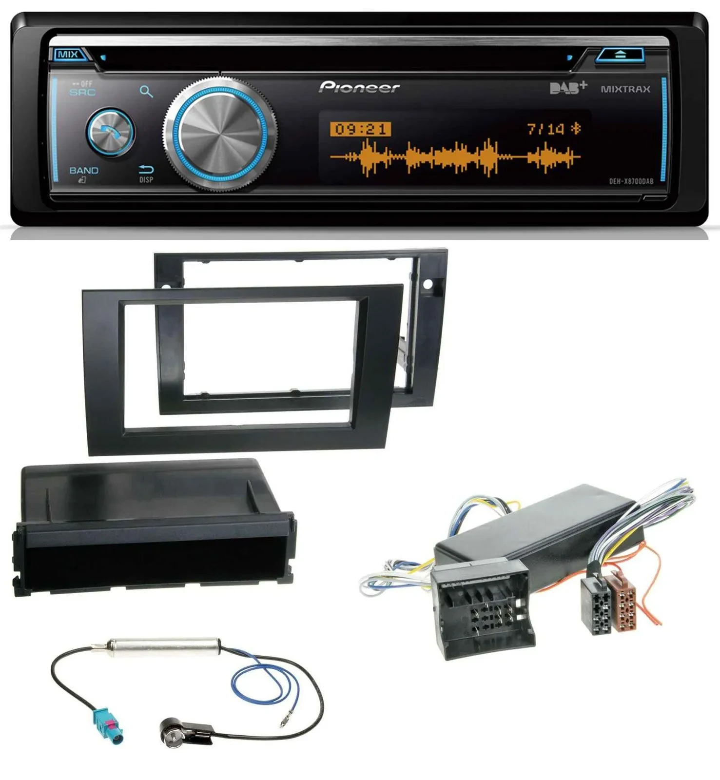 Pioneer MP3 DAB USB CD Bluetooth Autoradio für Audi A4 99-01 B5 Symphony Bose Ak