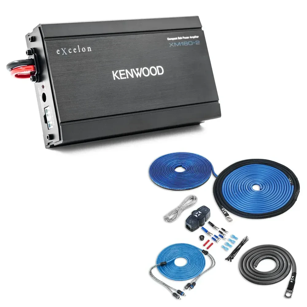 Усилитель мощности Kenwood eXcelon XM160-2, класс D, 2-канальный (набор)
