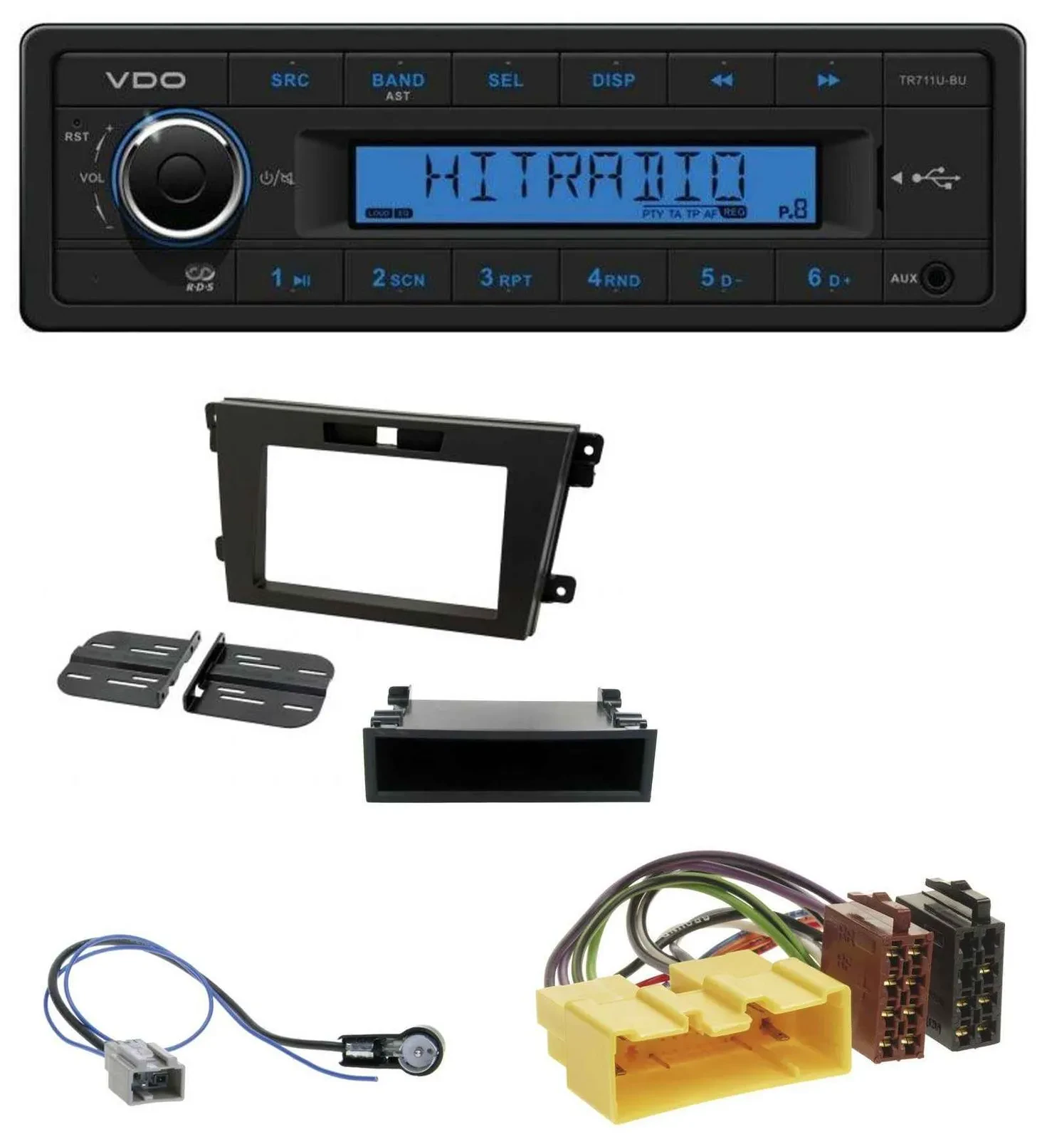 Автомагнитола для Mazda CX-7 (2008–2010) VDO 1 DIN, USB, AUX, MP3