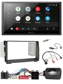 Автомагнитола Pioneer 2-DIN, DAB, USB, Bluetooth, совместима с кнопками на руле, для Kia Venga (2010–2019)