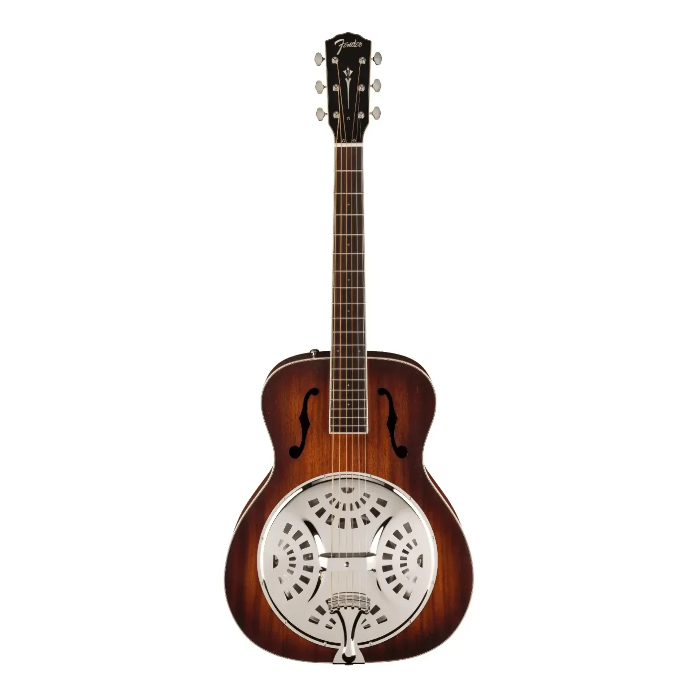 Резонаторная гитара Fender PR-180E Resonator Aged Cognac Burst
