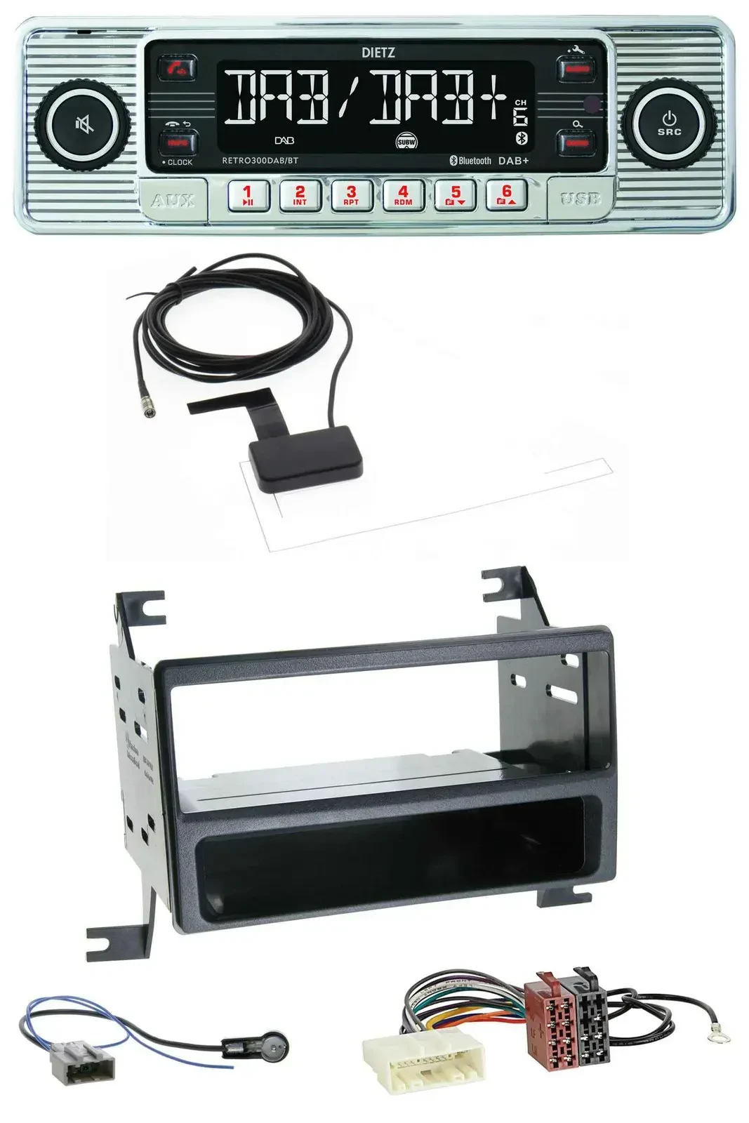 Dietz Bluetooth USB MP3 DAB Autoradio für Nissan Juke (J15, 2010-2014)