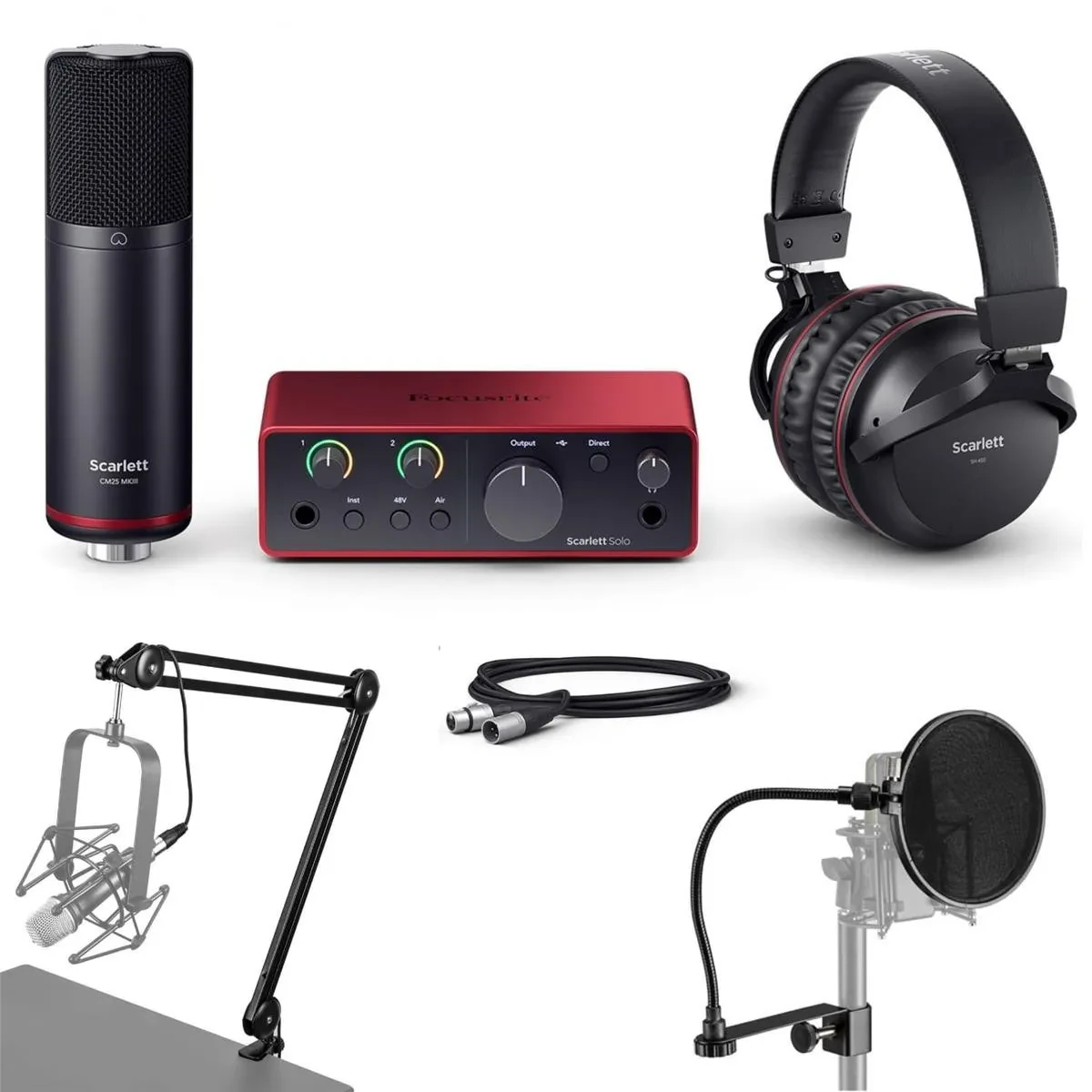 Focusrite Focusrite Scarlett Solo Studio 4th Gen USB Audio Interface with Softwa