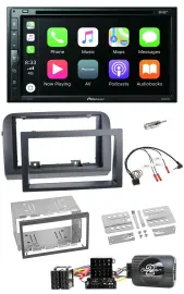 Pioneer DVD 2DIN Lenkrad DAB Bluetooth USB Autoradio für Fiat Croma 2005-2010