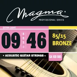 Струны для акустической гитары Magma Strings GA100B85