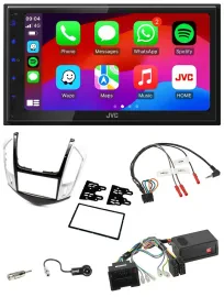 JVC Bluetooth 2DIN Lenkrad DAB USB Autoradio für Chevrolet Cruze 2011-2016 silbe