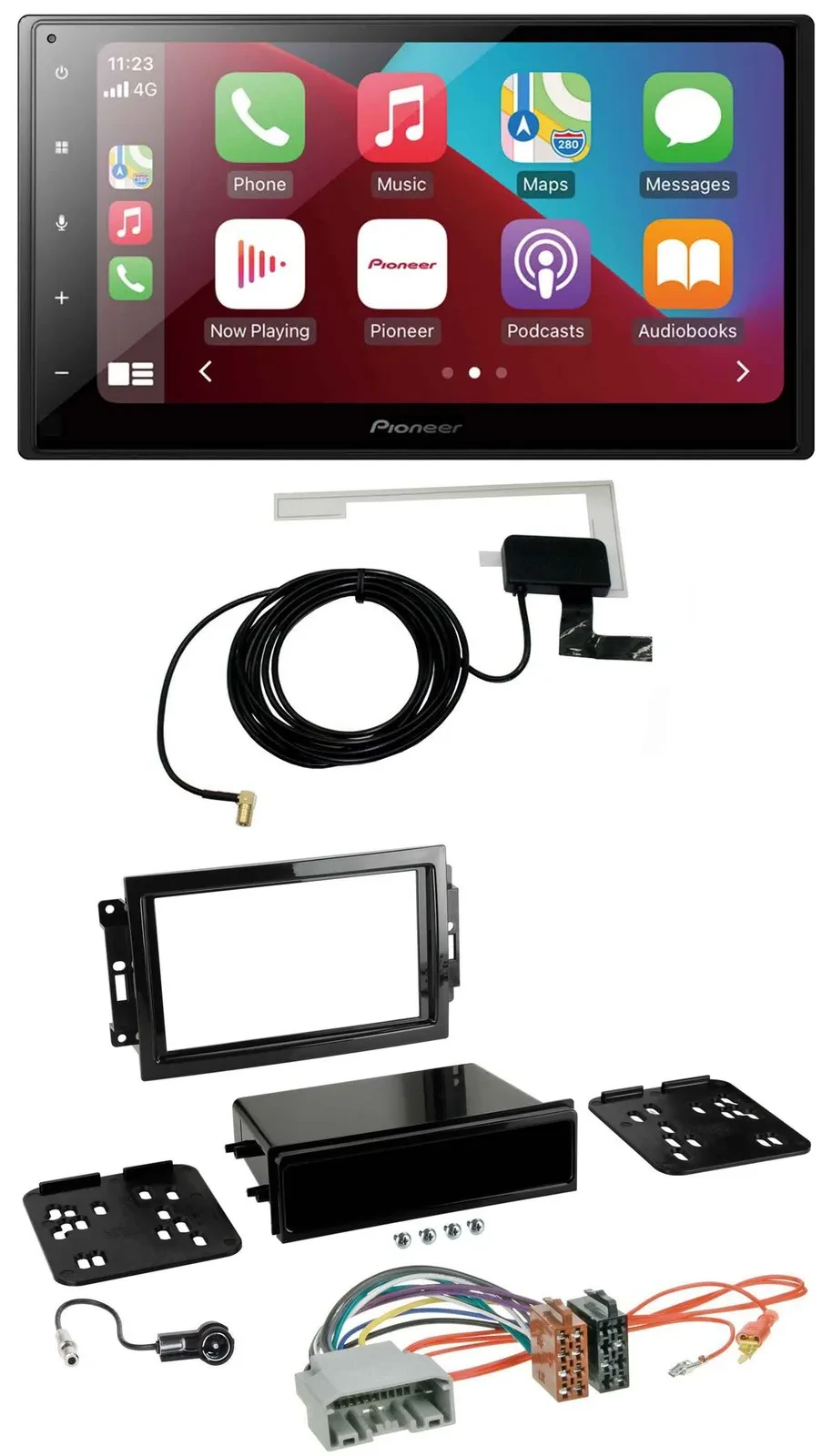 Автомагнитола Pioneer 2DIN USB Bluetooth DAB MP3 для Chrysler 300C, Dodge Caliber, Jeep