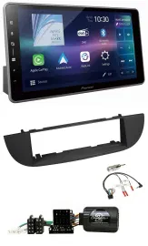 Pioneer Bluetooth USB DAB Lenkrad Autoradio für Fiat 500 ab 2007 schwarz