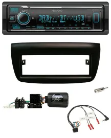 Автомагнитола Kenwood Bluetooth DAB USB для Fiat Doblo 2012–2015, черная