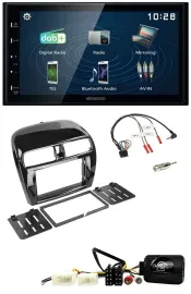 Kenwood 2DIN Bluetooth Lenkrad USB DAB Autoradio für Mitsubishi Mirage SpaceStar