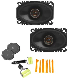 Infinity REF467F 90W RMS 4x6" 2-way 3-ohm Speakers + Accessories