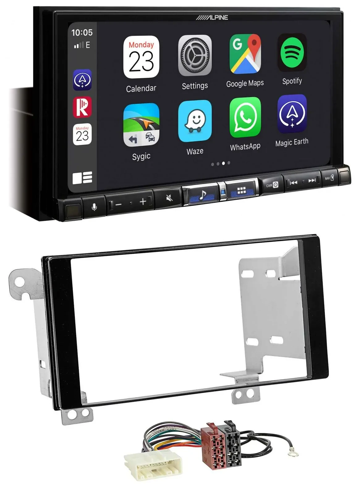 Alpine 2DIN DAB USB MP3 Bluetooth Autoradio für Subaru Forester Impreza XV ab 12