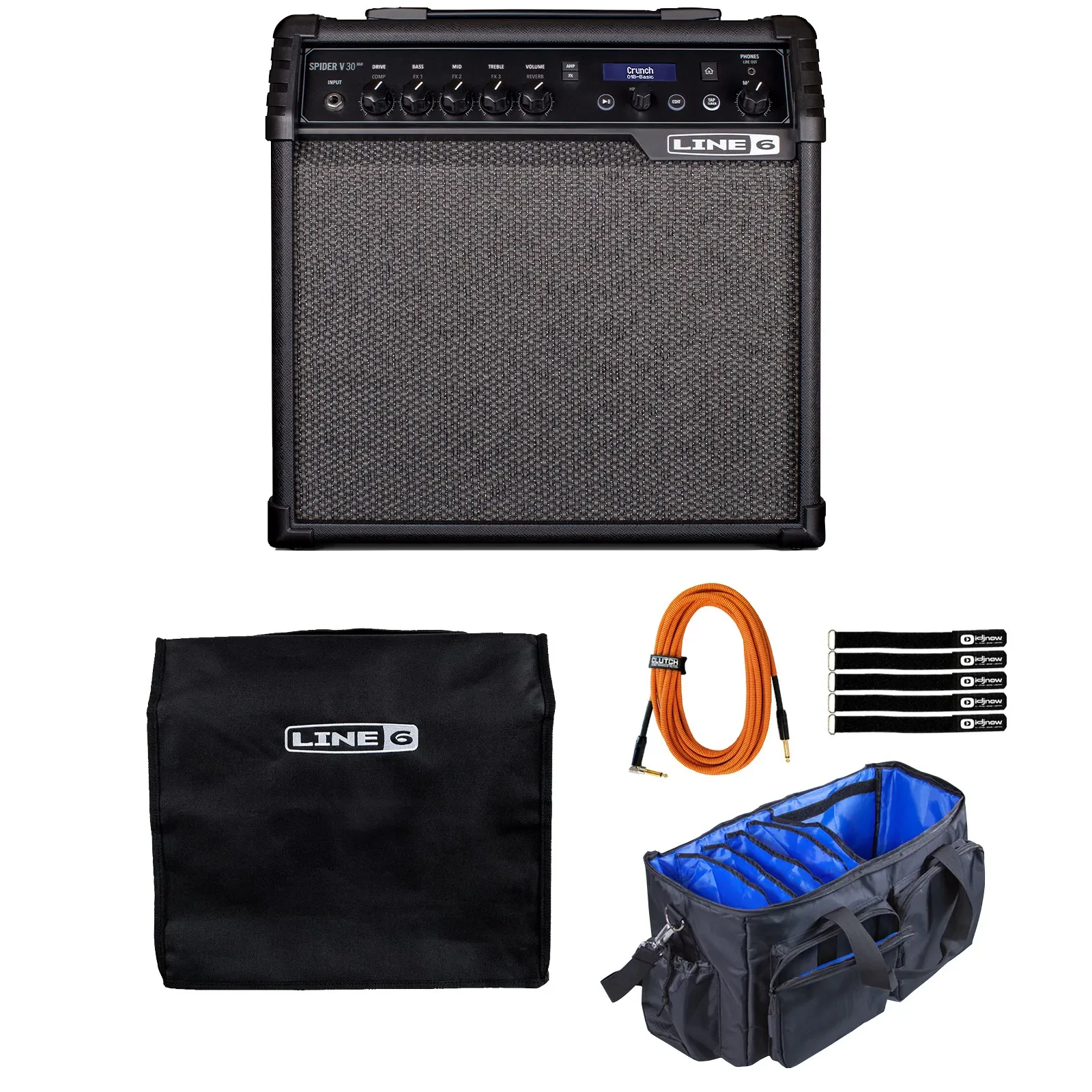 Line 6 Spider V 30 MkII 30W Combo Guitar Amp with Cover Package