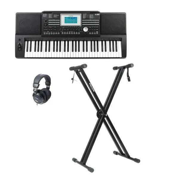 Fame G-3000 Keyboard Set 737 Sounds 240 Styles 128 Poly USB MIDI 61 Tasten