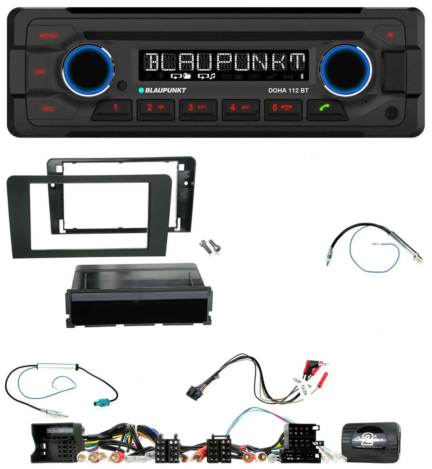 Blaupunkt Lenkrad MP3 CD Bluetooth USB Autoradio für Audi A3 8P 2003-2012 Aktivs
