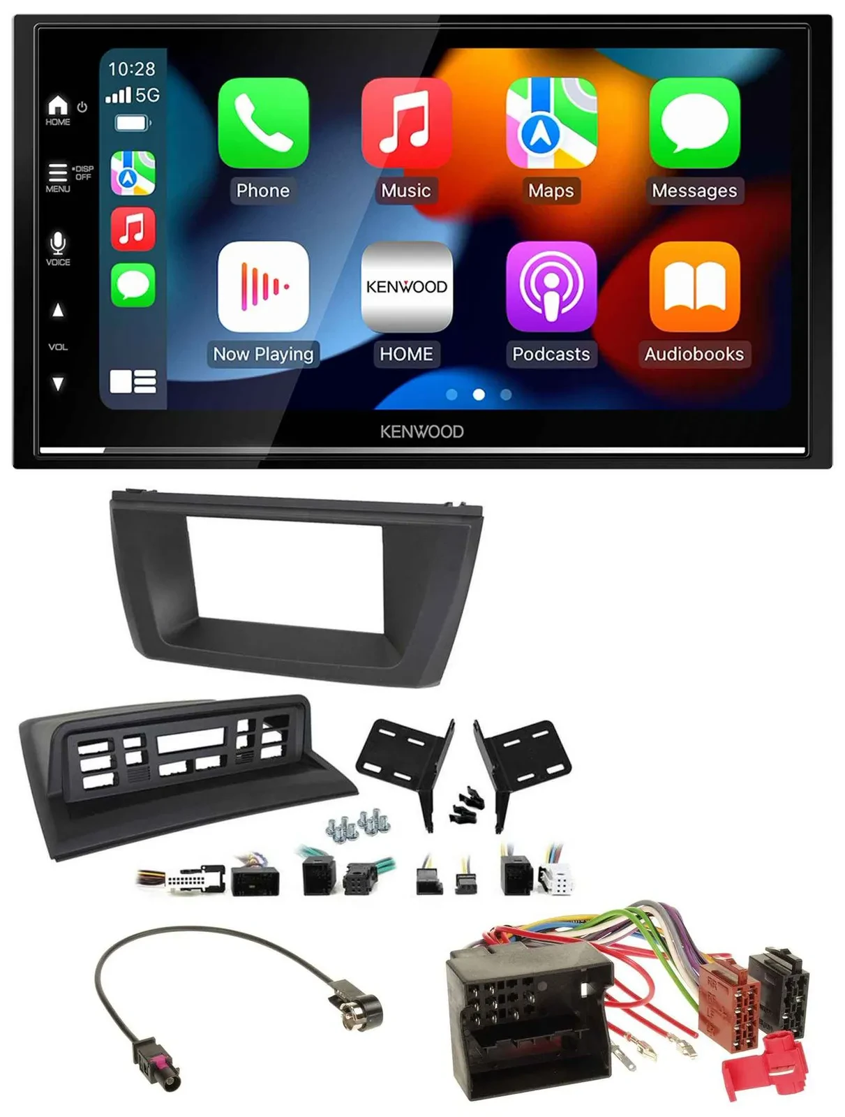 Kenwood DAB USB Bluetooth 2DIN MP3 Autoradio für BMW X3 E83 2004-2010 mittig
