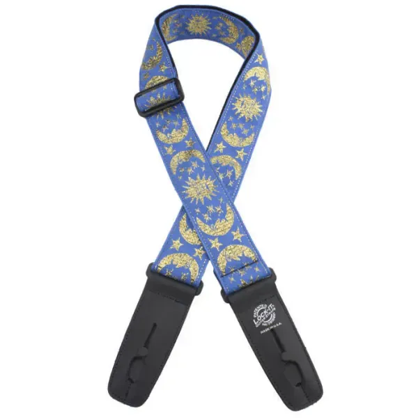 Ремень для гитары Lock-It Straps LIS-308-HV22 Designer Series Jacquard Blue Moon Stars