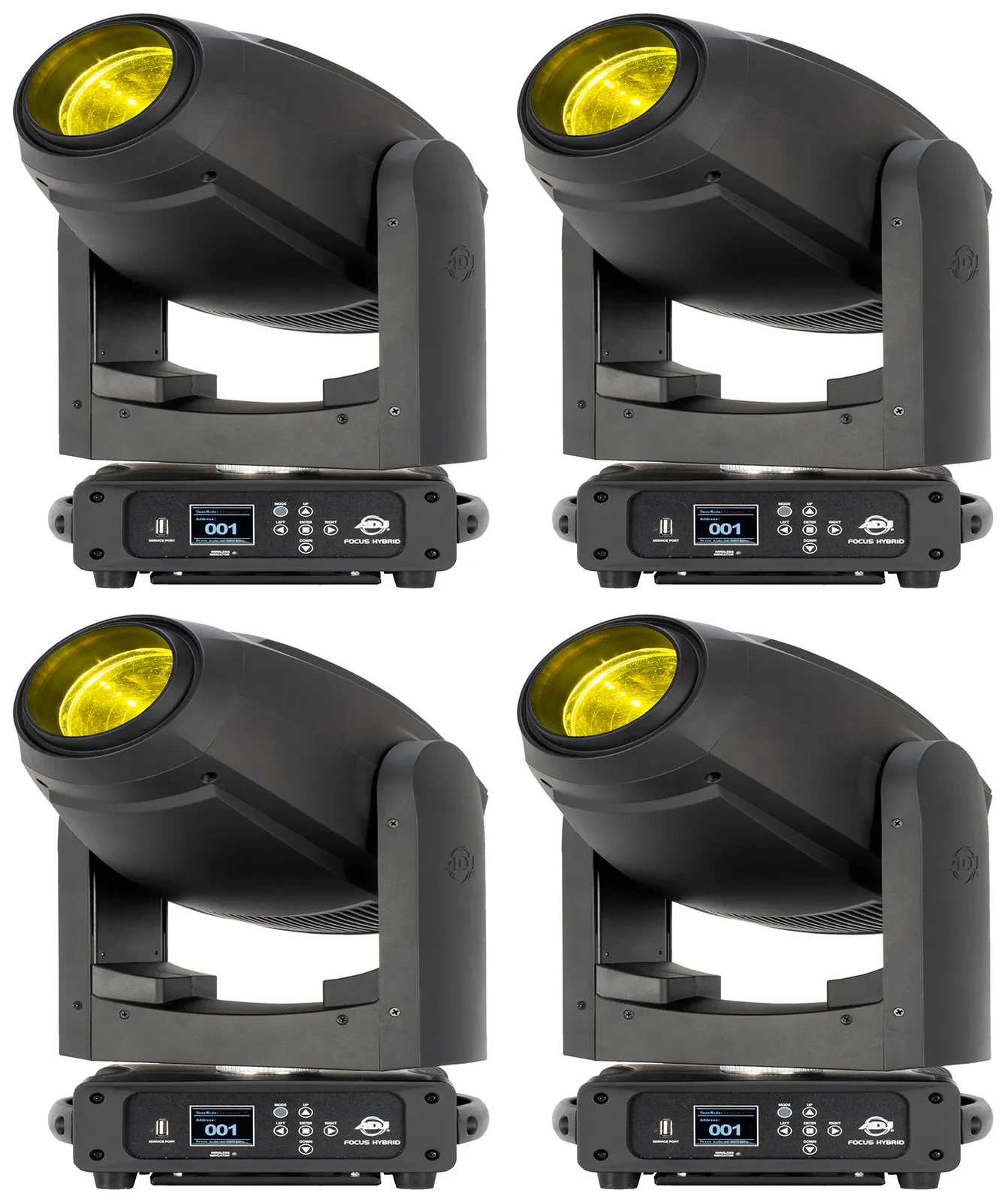 Прибор с полным движением American DJ FOCUS HYBRID LED DMX (4 штуки)