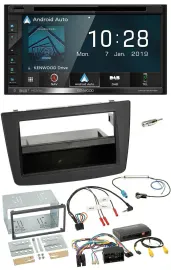 Kenwood DAB TMC USB 2DIN Lenkrad Bluetooth Navigation für Alfa Romeo Mito 14-18
