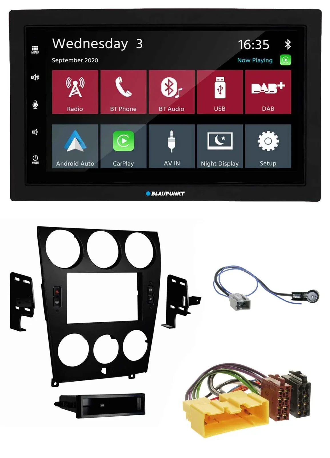 Blaupunkt DAB Bluetooth USB MP3 2DIN Autoradio für Mazda 6 (2006-2008)