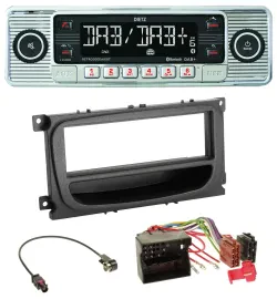 Dietz Bluetooth MP3 DAB USB Autoradio für Ford Mondeo S-Max 07-14 Ablagefach sch