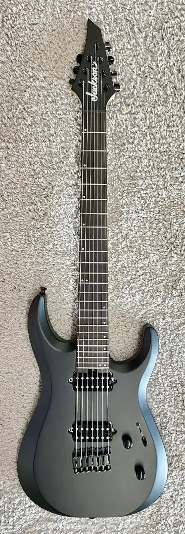 Б/У Электрогитара Jackson Pro Plus Series DK Modern MDK7 HT 7-струнная, чёрный сатин, эбеновая накладка грифа